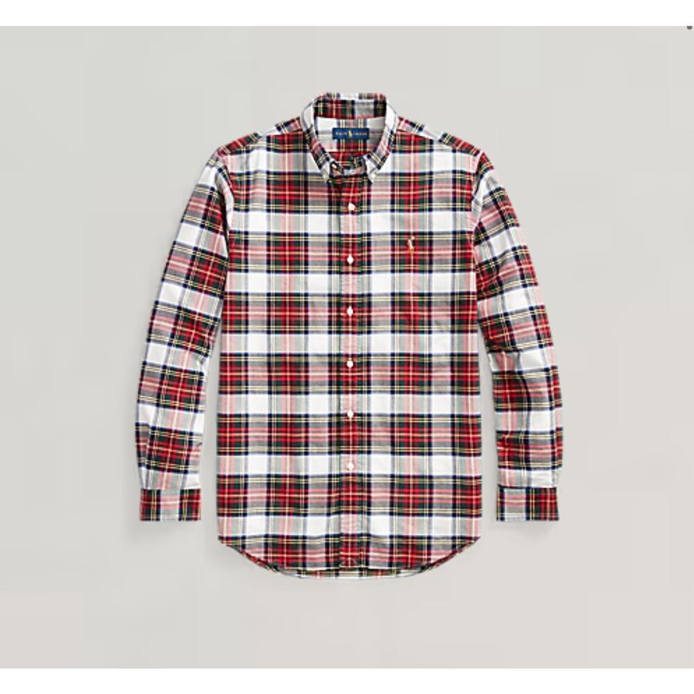 Ralph Lauren Polo 90s‎ Pony logo Flannel plaid button down shirt 3XL B Collared